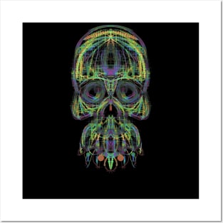 Electroluminated Skull - Channel Swap Posters and Art